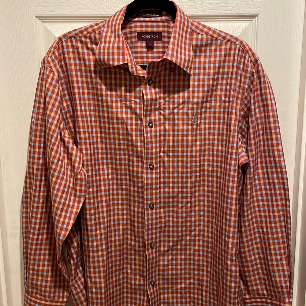 Nordstrom gingham button down shirt